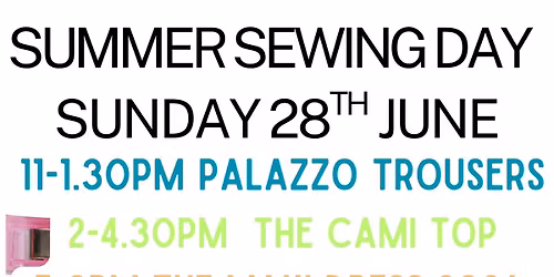 SUMMER SEWING DAY 2026