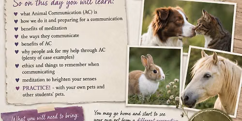 Introduction to Animal Communication workshop