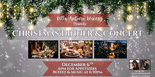 Christmas Dinner & Concert at Villa Antonio