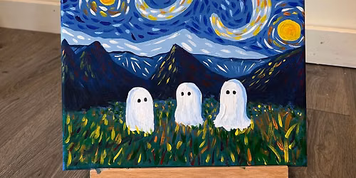 Paint N Sip: 3 Ghosts on a Starry Night