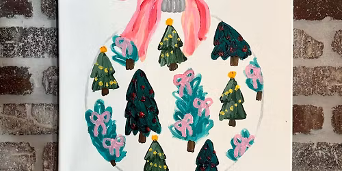 $29 CLASS! Christmas Ornament Canvas Class
