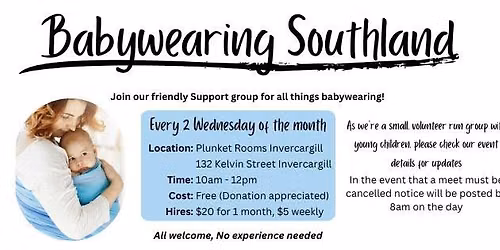 Babywearing Drop in Support - September