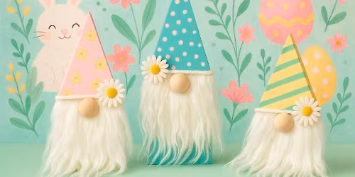 Easter Wood Block Gnomes