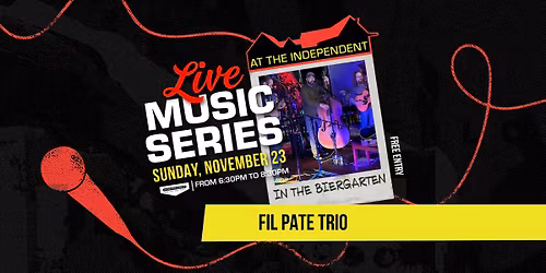 Live Music Series: Fil Pate Trio
