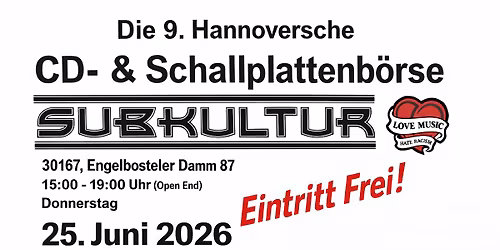 Die 9. CD- & Schallplattenb\u00f6rse Hannover
