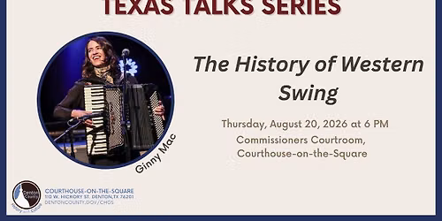 Texas Talks: The History of Western Swing with Ginny Mac