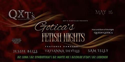 GOTICA\u2019S FETISH NIGHTS