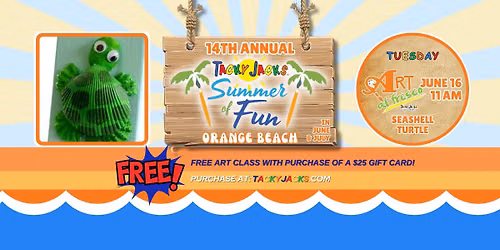 Art al Fresco - Create with Paint - Seashell Turtle
