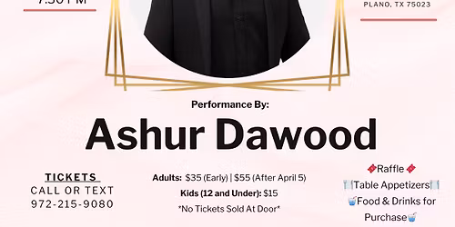 Ashur Dawood Mother's Day \/ Spring Concert 2026
