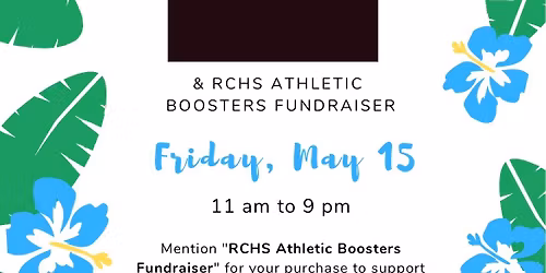 Aloha Poke Fundraiser for RCHS Athletic Boosters