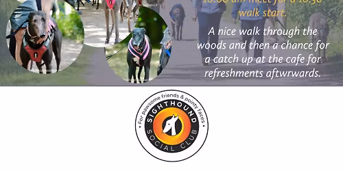 Brierley Forest Park Walk with South Yorkshire Sighthounds- Meet 10am for 10.30am walk