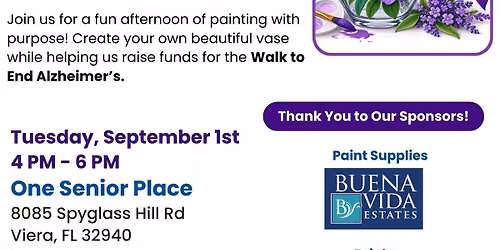 Painted Memories: A Vase-Painting Fundraiser for Alzheimer\u2019s
