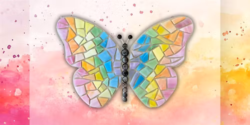 Glass Mosaic class - butterfly at The Vineyard at Hershey