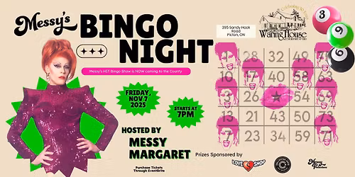 Messy\u2019s Drag Bingo at The Waring House Restaurant & Inn
