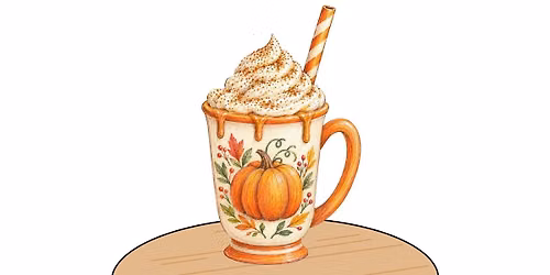 Pumpkin Spice Latte: Fall Drawing Class for Kids