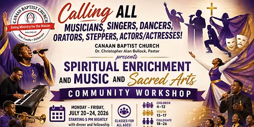 Spiritual Enrichment and Gospel Music and Sacred Arts Week