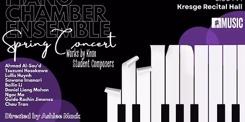 Knox Piano Chamber Ensemble Spring Concert