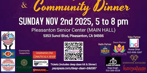 Kirtan, Deep Daan and Community Dinner