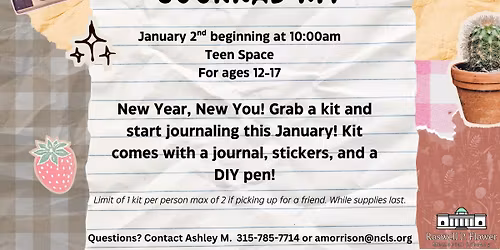 Ages 12-17 Take & Make Kit: Journal Kit