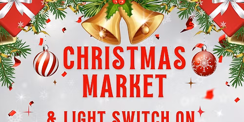 Christmas Light Switch on and indoor market
