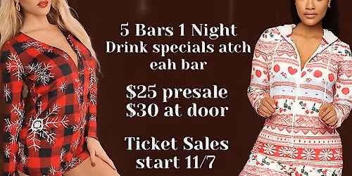 Christmas Pajama Bar Crawl