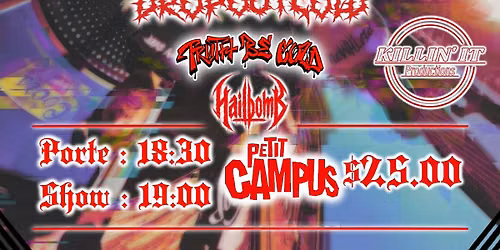 SOULTHIEF + MOUTH BREAKER + DROP OUT COLD + TRUTH BE COLD + HAILBOMB 