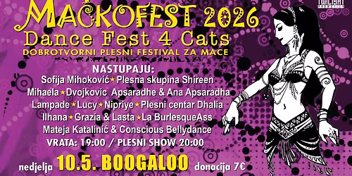 MA\u010cKOFEST#09 - Dance Fest 4 Cats - dobrotvorni plesni festival za mace