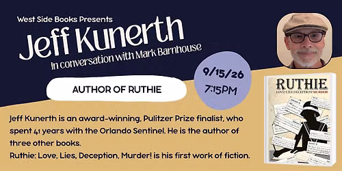 Author Jeff Kunerth at West Side Books