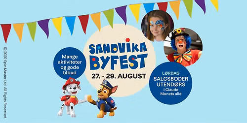 Velkommen til markedsdager p\u00e5 Sandvika Byfest!