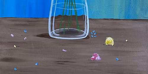 Join us in our beautiful Spring vase paint and sip painting event