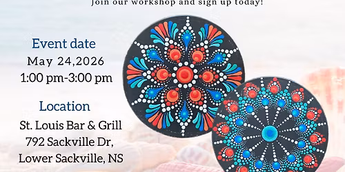 Lower Sackville-Tropical Coastal Vibe Coaster Set Dot-Painting Workshop