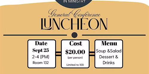 Women in Ministry Luncheon - General Conference 2026