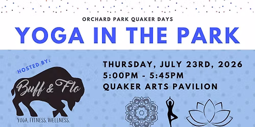 Yoga in the Park with Buff & Flo!