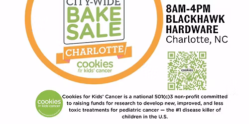 18th Annual Cookies for Kids' Cancer Charlotte area BAKE SALE