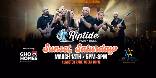 Sunset Saturday with RIPTIDE Party Band!