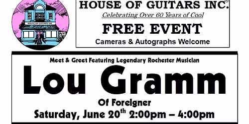 Lou Gramm Instore Event