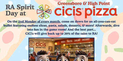 RA Spirit Day at CiCi's Pizza