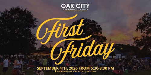 September First Friday - Live Music \u2022 Vendors \u2022 Food Trucks