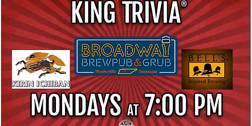Trivia Night at Broadway BrewPub & Grub
