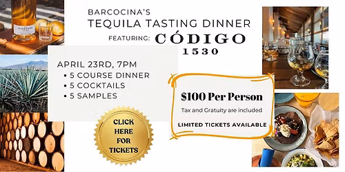 Barcocina's Tequila Tasting Dinner
