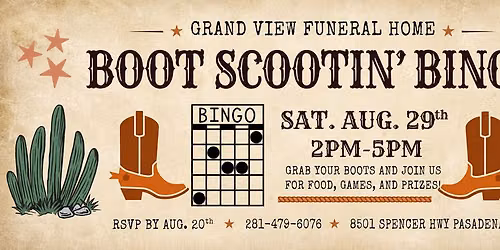 Boot Scootin' Bingo