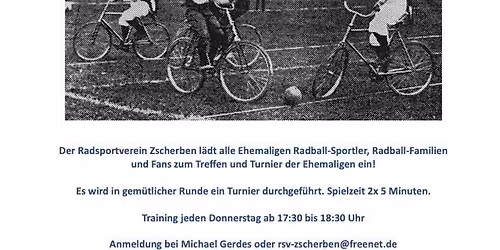 Radball-Turnier und Treffen der Ehemaliga des RSV Zscherben