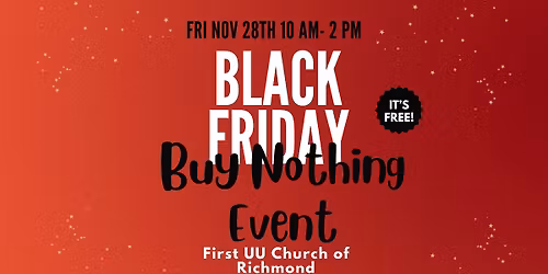 Black Friday Buy Nothing Event