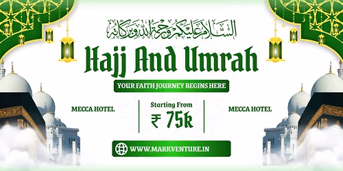 \ud83d\udd4b **UMRAH JULY\u2013AUGUST 2026 BOOKING OPEN**  **UMRAH EXPRESS** *A Unit of Mark Venture Pvt Ltd*  \u2728 **