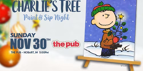 Charlie's Tree Paint & Sip Night at The Pub in Hobart, IN