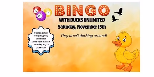 Fall Bingo With Ducks Unlimited at The Other Place
