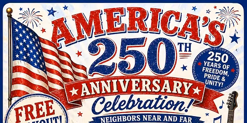 America 250th Anniversary cookout