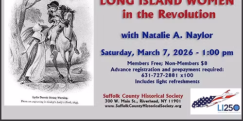 BOOK & BOTTLE: Long Island Women in the Revolution, with Natalie A. Naylor