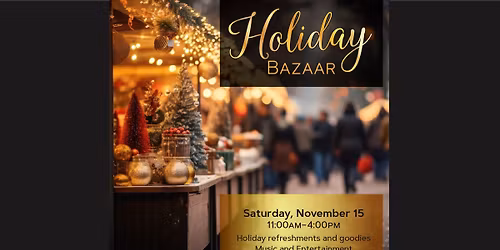 Holiday Bazaar!
