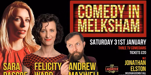January's Comedy in Melksham with Sara Pascoe